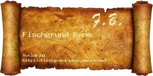 Fischgrund Bene névjegykártya